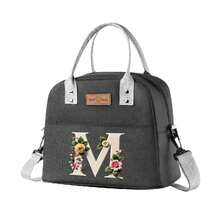 1pc/2pcs Outdoor Picnic Insulated Bag, Thermal Insulated Lunch Tote Bag, Portable Lunch Box Bag, Insulated Lunch Bag, Picnic Cooler Bag, Camping Storage Bag, Outdoor Lunch Bag, Large Capacity Thick Aluminum Foil Picnic Bag, Back To School Student Lunch Bag - Black 2 - View 23