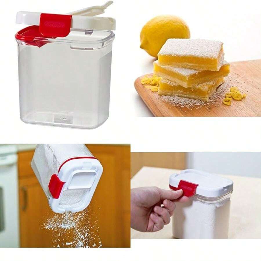 Prep Solutions por Progressive harina Keeper con construido en Nivelador, , Blanco, 1(Recipiente para azúcar en polvo) - Multicolor - Ver 1