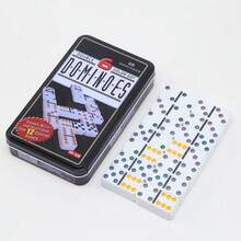 28-Piece Domino Set, Six Colors With Classic Numbers For Tabletop Game - Multicolor - View 8