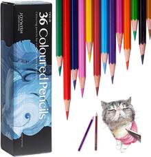 Juego de 36 Lápices de Colores para Colorear Adultos, Lapices de Colores Profesionales, Núcleo Suave de Artistas, Suministros de Arte para Dibujo para Niños - 1 - Ver 1