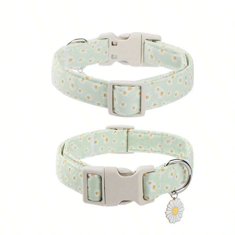 Pet Dog Collar And Leash Set, Suitable For Small, Medium And Large Dogs, Chihuahua, Neck Strap - Mint Green - View 1