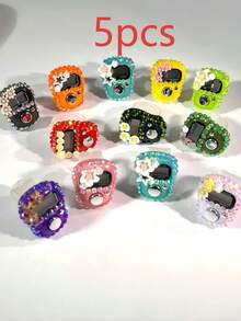 Máy đếm ngón tay cầm tay mới có chấm hoa, máy đếm cầm tay hàng ngày và lễ hội của người Hồi giáo - Nhiều màu - Xem 25