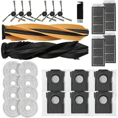 Accesorios Compatibles con Dreame X40 Ultra Complete L40 Ultra X40 Ultra Complete X8 Trapos| X6 Cepillos Laterales| X6 Bolsas de Polvo| X4 Filtros| X1 Cepillo de Goma