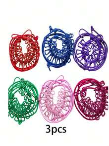 6 قطع طقم حبل غسيل محمول مع 12 مشبك، مقاوم للرياح للسفر، مطاطي وقابل للسحب، مناسب للحديقة والمنزل العطلات والفنادق. خفيف الوزن، متين، موفر للمساحة، قابل للتعديل الطول، مناسب للاستخدام الداخلي والخارجي مثل الحمام والشرفة والمركبة السياحية والتخييم والشاطئ والمنزل. - متعدد الألوان - مشاهدة 6