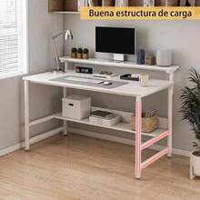 Silla Escritorio Para Home Office Ejecutivo Estudiantil - Blanco - Ver 5