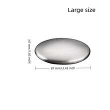 1pc Stainless Steel Oval Soap: Removes Odors From Hands And Garlic Smell - Essential Home Item - Multicolor - View 11