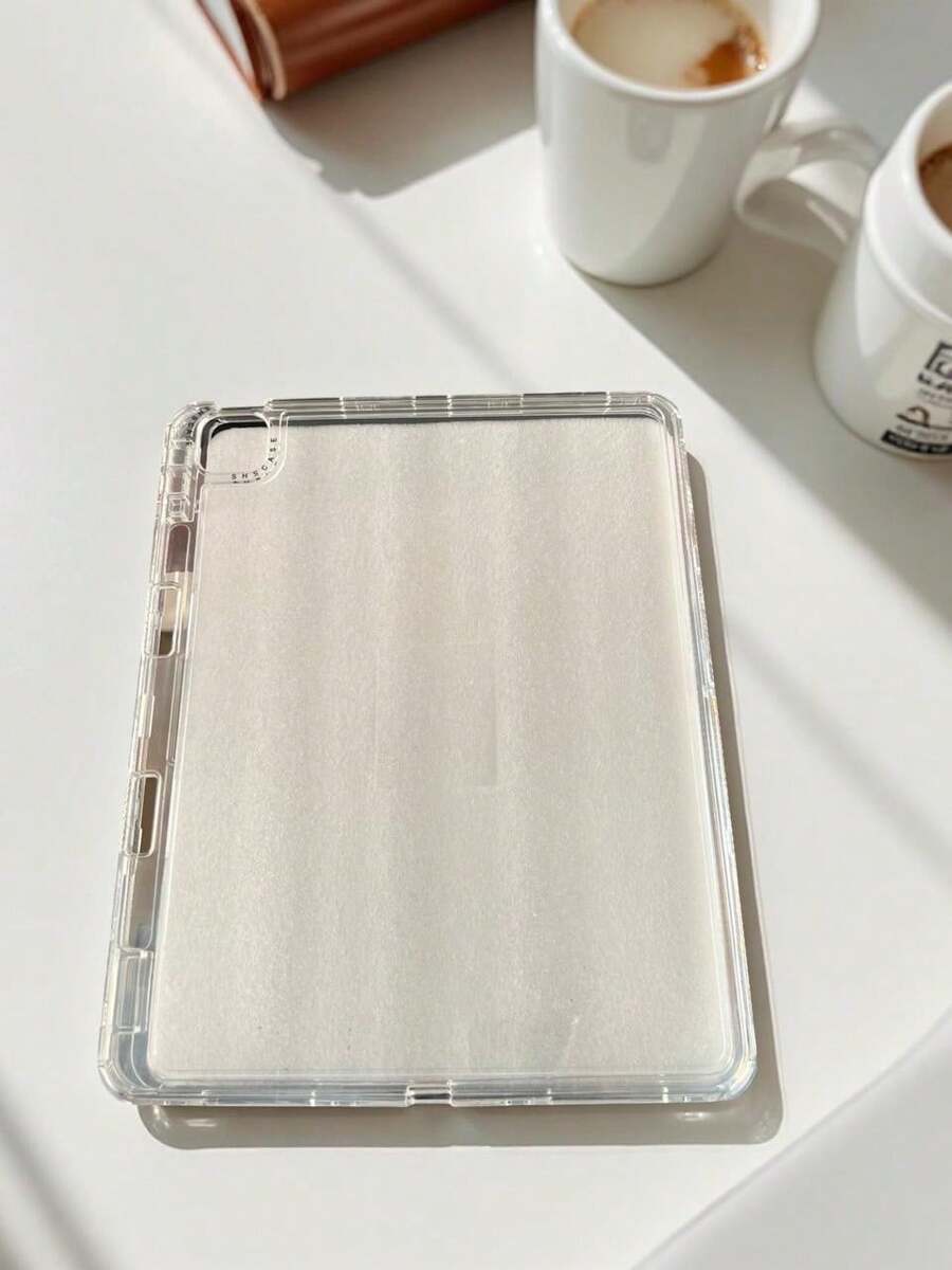 FUNDA PROTECTORA PARA IPAD & TABLET - LISO COLORES PROTECCIÓN TOTAL, PROTEGE DE CAIDAS Y GOLPES, COMPATIBLE Y AJUSTE PERFECTO IDEAL PARA NIÑOS Y OFICINA PAD001 - transparente - Ver 1
