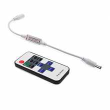 MX  DOITOOL Controlador De Tira  Rgb Con Mini Control Remoto Ajuste De Brillo 10 Niveles 8 Modos Dinamicos Para Iluminacion Decorativa De Hogar - blanco - Ver 4