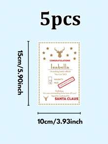 1/3/5PCS-Personalized Santa Letter & Envelope Set,Santa Claus Christmas Card,Christmas Festive Surprise, Christmas Magic,Christmas Express,Custom Santa Custom Text Holiday Letter & Envelope,Personalized Christmas Keepsake,Santa's Exclusive Letters With, Customized Names, Paired With Themed Envelopes To Recreate The Scene Of "Letters From The North Pole".Holiday Gift For Her, Unique Xmas Gift For Family & Friends, Festive Writing Paper.,Chic Design