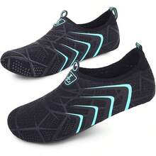 Estilorelxfeet Calzado AcuáTico Para Hombres Y Mujeres - Suela De Goma Antideslizante, Malla Transpirable, Zapatos De Secado RáPido Para Actividades Al Aire  PlayaVersióN Mejorada - Negro Azul - Ver 5