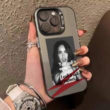 Megan Fox para iPhone Modelo 16/16Plus/16Pro/16Promax,15/15Plus/15Pro/15Promax,14/14Plus/14Pro/14Promax,13/13Pro/13Promax,12/12Pro/12Promax,11/11Pro/11Proamx Funda de Teléfono de Alta Calidad Hermosa y Encantadora - Colores mezclados - Ver 7