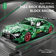 456pcs Technic Super Racing Car Model Building Blocks, DIY Rally Vehicle Construction, Cool Sports Car, Immersive Assembly Experience, Fulfilling Achievement, Home Decor, Great Gift - Multicolor - View 1