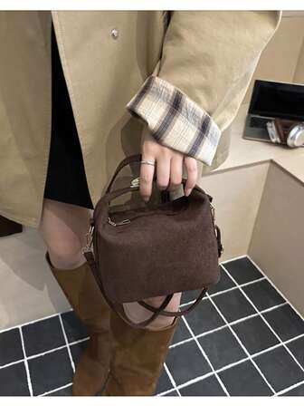 French High-End Woven Bag For Women 2025 New Style Western-Style Dumpling Bag, Niche Texture Commuting Bag, Versatile Handbag