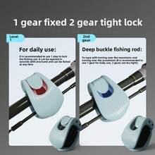 2pcs Multi-Functional Fishing Rod Clips - Easy To Carry, Made Of High Elastic Rubber Fishing Rod Clips With Anti-Pressure Protection Function