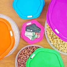 Southern Homewares SH-10272-5 Square Container, Set of 5, 5-Set, Multicolored(Round 5-Set) - Multicolor - Ver 6