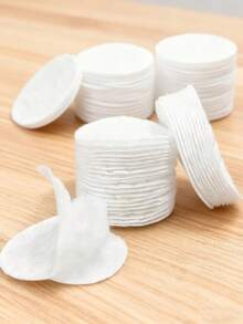 100/600片/包 珍珠质感卸妆棉，柔软亲肤，三层加厚设计，干湿两用，可用于面部和眼部清洁、卸除指甲油，日常护理，方便旅行携带，送给女朋友、情人节、感恩节的礼物 - 白色 - 查看 5