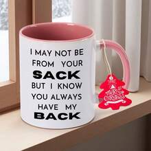 Stepfather My Design Might Be Different From Yours. 11oz 350mlCeramic Coffee Mug Coffee Cup Thanksgiving Friends Unique Idea Outdoor Activities Use Holiday Colleagues Teachers Present Ceramic Mug Any - Pink - View 3