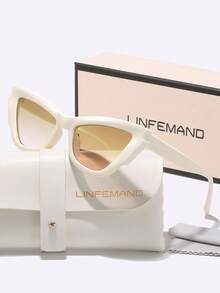 Kính mắt mèo trang trí LINFEMAND phối màu cầu vồng, viền retro tương phản đầy màu sắc, phù hợp cho kỳ nghỉ, phong cách đường phố, đeo hàng ngày, phụ kiện cần thiết, quà tặng ngày lễ. - Nhiều màu - Xem 7