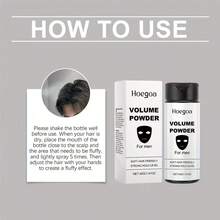 40g Polvo esponjoso para hombres, refrescante y sin grasa, polvo de peinado sin aceite, polvo controlador de grasa para crear peinados esponjosos. - Blanco - Ver 8