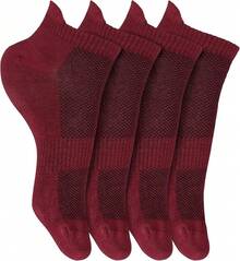 Women Leg Warmers - Burgundy (4-pack) - View 11