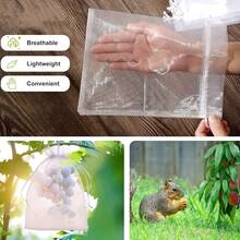 30个大号白色缎面袋，6.7*9英寸透明缎面袋，礼品袋，珠宝袋，派对，婚礼，样品展示袋，适用于婚礼派对生日包装 - 彩色 - 查看 6