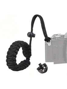 Dây đeo cổ tay bằng nylon bền chắc, có thể điều chỉnh, vít 1/4" tương thích với Insta360, GoPro, máy ảnh DSLR (Nikon/Canon/Olympus), gimbal điện thoại thông minh, phụ kiện an toàn cho máy ảnh du lịch ngoài trời. - màu đen - Xem 7