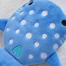 Cartoon Big Mouth Shark Plush Storage Bag Cute Mini Women's Lipstick Data Cable Sanitary Napkin Makeup Bag Coin Purse - 黑色 - 查看 9