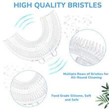 XZGB 10 Pcs U Shaped Replacement Toothbrush Heads Silicone Brush Head With Storage Box 360 Degree Oral Teeth Cleaning For Electric Manual Toothbrushes Replace - 如圖 - 查看 3
