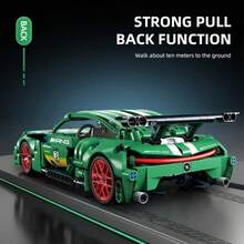 456pcs Technic Super Racing Car Model Building Blocks, DIY Rally Vehicle Construction, Cool Sports Car, Immersive Assembly Experience, Fulfilling Achievement, Home Decor, Great Gift - Multicolor - View 4