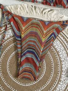 Bộ bikini hai mảnh gợi cảm dành cho nữ, họa tiết in ngẫu nhiên cổ điển năm 2025, thích hợp cho kỳ nghỉ hè trên bãi biển. - Nhiều màu - Xem 5