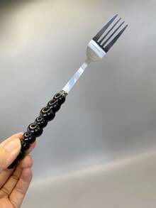 1/3 chiếc nĩa thép không gỉ Pearl, tay cầm bằng gốm, nĩa tráng miệng chất lượng cao, thích hợp cho bữa tối kiểu Tây tại nhà, bít tết và món tráng miệng - Nhiều màu - Xem 17