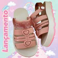 Girls' Glitter Heart Sandals In Various Colors (Sizes 27 To 33) Stylish Platform Sandals - New Release! - 玫瑰金 - 查看 2