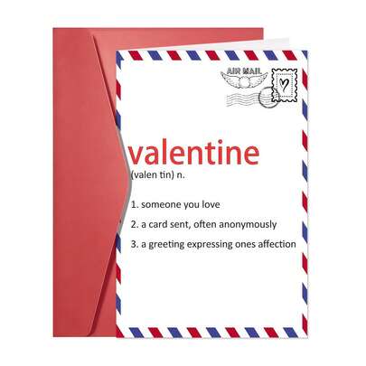 送给他的/她的趣味情人节礼物 | 俏皮情人节贺卡 | 男女通用情人节贺卡 | 甜蜜周年纪念贺卡 | 情人节礼物创意 | 完美的情人节装饰 - 1 件