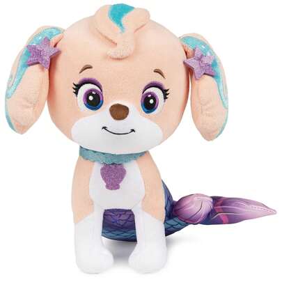 Spin Master GUND Coral Mermaid Puppy Plush Doll, Official Preschool Cartoon Animation Authorized Doll, Suitable For Children 3+ Years Old, 9 Inches