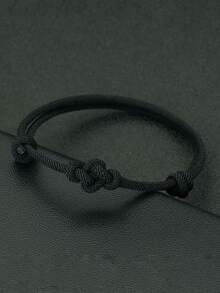 1条幸运手工编织心形结红色绳手链，男女皆宜，可作礼物 - 3mm手繩 - 查看 16