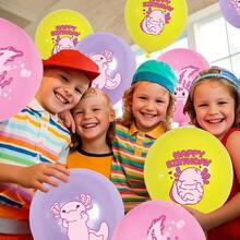 DPink Axolotl Birthday Party Decorations Axolotl Party Plies Including Banner Cake Toppers Table Centerpieces Balloons For Axolotl Birthday Party B - Pink - View 4