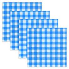 20 piezas/40 piezas/60 piezas/Set Servilletas cuadradas suaves de cuadros azul profundo, tamaño desplegado 33cm*33cm, adecuadas para: boda, fiesta de té, decoración de fiesta de cumpleaños, decoración de fiesta, suministros de fiesta, decoración navideña, suministros navideños - Azul - Ver 5
