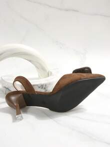 Bohemian Solid Color Acrylic Crystal Wedding Party Earrings, Summer - Brown - View 8