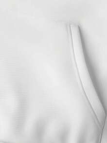 Graphic Hoodie For Men, Y2k Streetwear, Cotton Hoodie With Gym - Inspired Print, Comfortable Fall Clothes, Four - Seasons Wear, Breathable And Soft - trắng - Xem 3