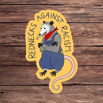 1PC Cute Opossum In Overalls Sticker, Sassy Possum Laptop Decal, Red Bandana Animal Vinyl, Funny Country Possum Gift, Waterproof Peel & Stick Tumbler Sticker, Hillbilly Opossum Water Bottle Decal, Kawaii Possum Notebook Vinyl, Adorable Animal Car Sticker, Toothpick Farmer Possum Decor, Perfect Gift For Possum Lovers