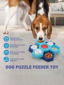 1pc New Multi-Layer Rotating Pet Interactive Toy Puzzle Feeder, Slow Feeder Rotating Tray Dog Food Training Toy - Multicolor - View 4