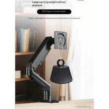 Philips Monitor Arm Stand With Display, No-Drill Mounting Bracket,Adjustable And Rotating Mechanical Arm SPT7218 - Black - View 4