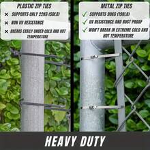 Conjunto de 100 abraçadeiras de nylon reforçadas - Amarrações industriais/para cabos/equipamentos, com travamento automático, 4,6 mm de espessura, aperto manual, resistentes à ferrugem e duráveis, ideais para diversas aplicações industriais, decoração de casa e decoração de casamentos! - Vários tamanhos - Ver 6