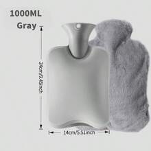 Bình nước nóng nắp mềm 1000ml, chống rò rỉ và đã được kiểm nghiệm, có túi Kangaroo, thích hợp cho người lớn sử dụng thoải mái và giảm đau, đồ dùng văn phòng, bình nước ngủ giúp ngủ ngon và giảm đau, quà tặng cho phụ nữ, quà tặng cá nhân hóa. - Nhiều màu - Xem 9