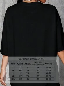 camisetas estampadas mujer,playeras halloween mujer,favorita de otoño, lazos de calabaza, linda camiseta gráfica de Halloween, camiseta de otoño, diseño de otoño, camiseta vintage Y2K,diseño de calabazas, lazos y champiñones en tonos naranjas con estampados de cuadros,vintage,blusas para mujerEs un gran regalo para la familia, los amigos, los novios y las novias - Negro - Ver 3