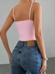 GAOVOT Y2K性感紧身运动休闲连体衣，适合所有季节。 - 粉色 - 查看 2