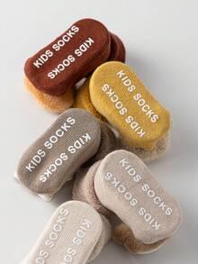 1 Par/3 Pares, Juego de calcetines largos para bebé, Botitas de peluche de dinosaurio, oveja y oso para bebés, Calcetines de felpa suave para invierno, Regalos para recién nacidos durante todo el año - Multicolor - Ver 3