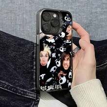 Funda Trasera Compatible con 17 16 15 14 13 12 11 Pro Max Plus, Color Plata, Resistente a Impactos, de la Banda Pierced The Veil - Z5 - Ver 6