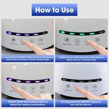 Knee Massager, Heated Knee Brace, Cold Therapy Knee Massager, 5 Vibration Modes, 3 Temperature Levels Leg Massage, 2000mAh Rechargeable Battery, Christmas Family Gift - White - View 8