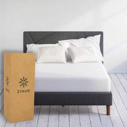 gsy31Zinus Green Tea Colchón Individual de Memory Foam con Esencia de Té Verde Que Ayuda a Alinear la Columna Vertebral y bloquea la Humedad Garantía de 10 añosgsy